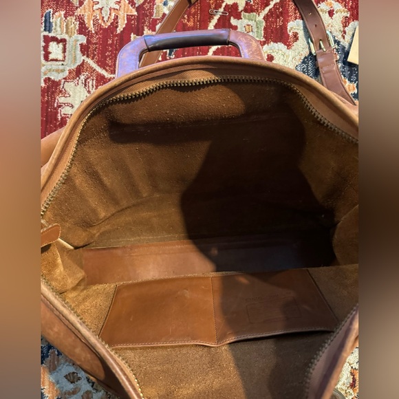 Vintage Coach Harrison Brown Leather Briefcase Messenger Carmel Cowhide 5283 - Picture 9 of 12